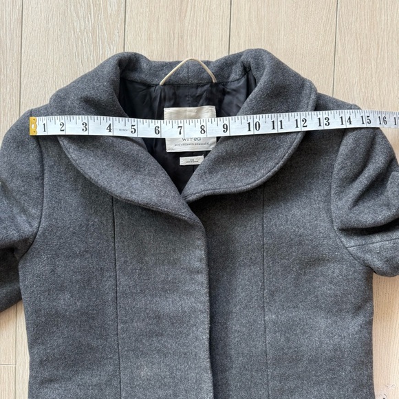 Aritzia Wilfred Cocoon Coat Virgin Wool & Cashmere Blend in Slate Gray Size XXS - Picture 11 of 16